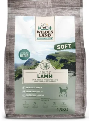 Wildes Land Dog Soft Adult Lamb & Rice 1,5 kg Meest Verkocht