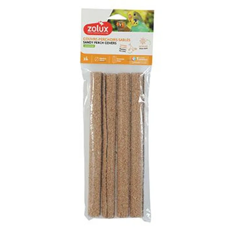 Pískové návleky na bidla pro ptáky 24cm/4ks Zolux Hoge Kwaliteit