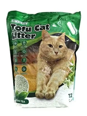 Beperkte Voorraad Podestýlka Smarty Tofu Cat Litter-Green Tea 5,4kg/12l