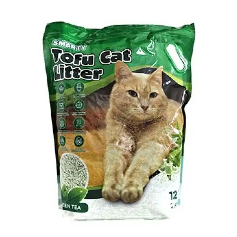 Beperkte Voorraad Podestýlka Smarty Tofu Cat Litter-Green Tea 5,4kg/12l