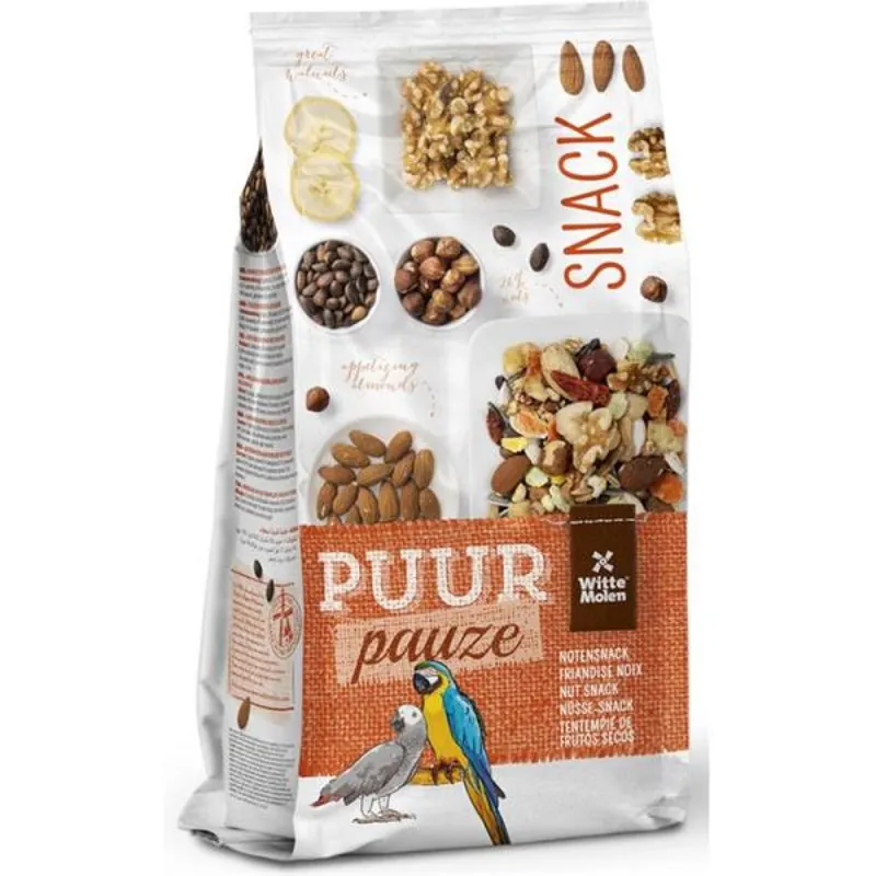 PUUR pauze pták - Snack Muesli Parrot Nuts 750g Nieuw
