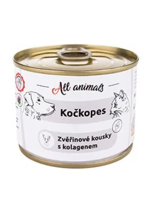 Gratis Retour All Animals kočkopes Zvěřinové kousky s kolagenem 200g