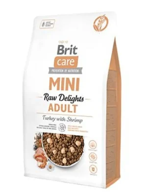 Brit Care Dog Mini FD Raw Delights Turkey&Shrimp 2kg Korting