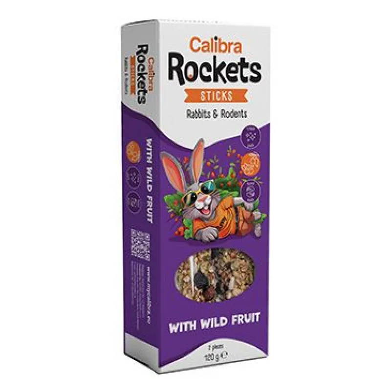 Koop Vandaag Calibra Rockets Sticks Rabbits&Rodents Wild fruit 120g