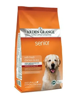 Arden Grange Dog Senior with fresh Chicken&Rice 12kg Favoriet