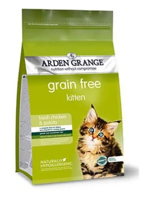 Finale Uitverkoop Arden Grange Cat GF Kitten fresh Chicken&Potato 400g