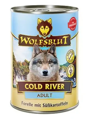 Beperkt Aanbod Wolfsblut Dog Adult Cold River konz. 395g