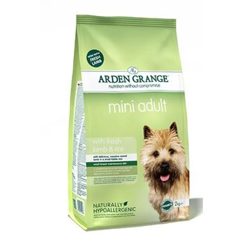 Arden Grange Dog Adult Mini with fresh Lamb&Rice 2kg Fabrieksprijs