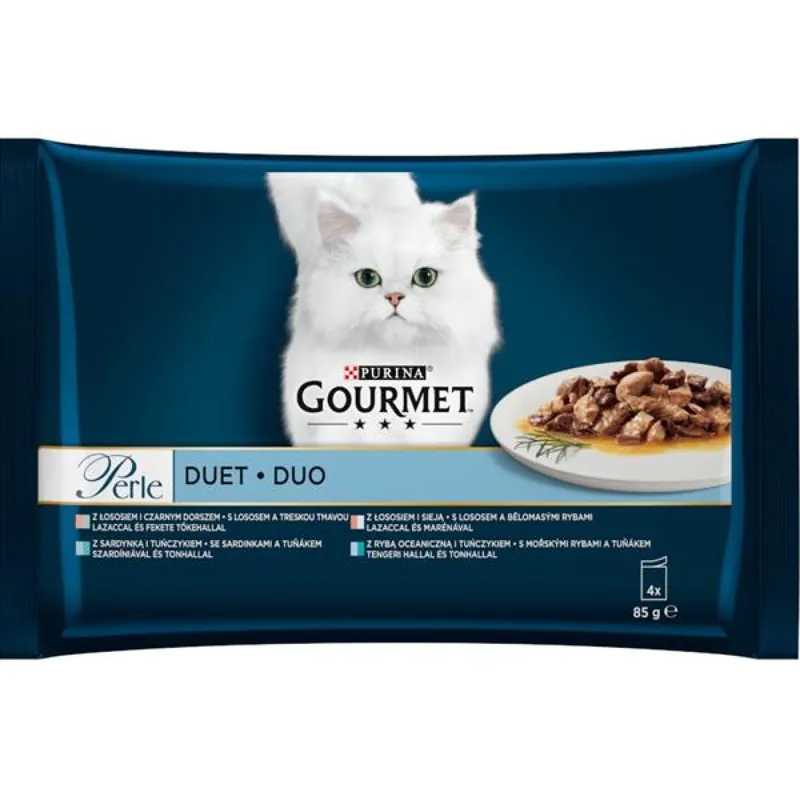 Dagaanbieding Gourmet Perle cat kaps.- Multip.DUO ryba 4 x 85 g