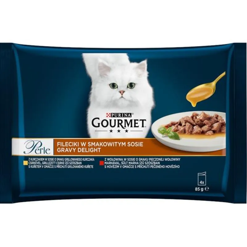 Merkproduct Gourmet Perle cat kaps.- Multip.Gravy Delight maso 4 x 85 g