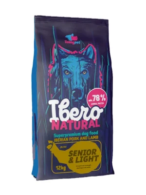 Exclusieve Aanbieding Ibero Natural Senior & Light Dog Pork & Lamb 12 kg