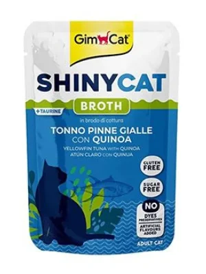 Superprijs GimCat ShinyCat kapsa tuňák žlut.s quinoa ve vývaru70g