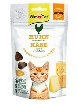 GimCat Crunchy Snacks kuře se sýrem 50g Actieprijs