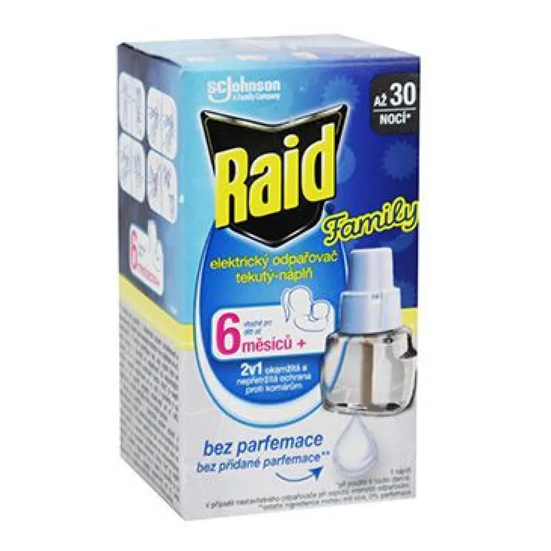 Raid Family el.odp.proti komárům+tek.náplň 30nocí,21ml Tijdelijk Beschikbaar