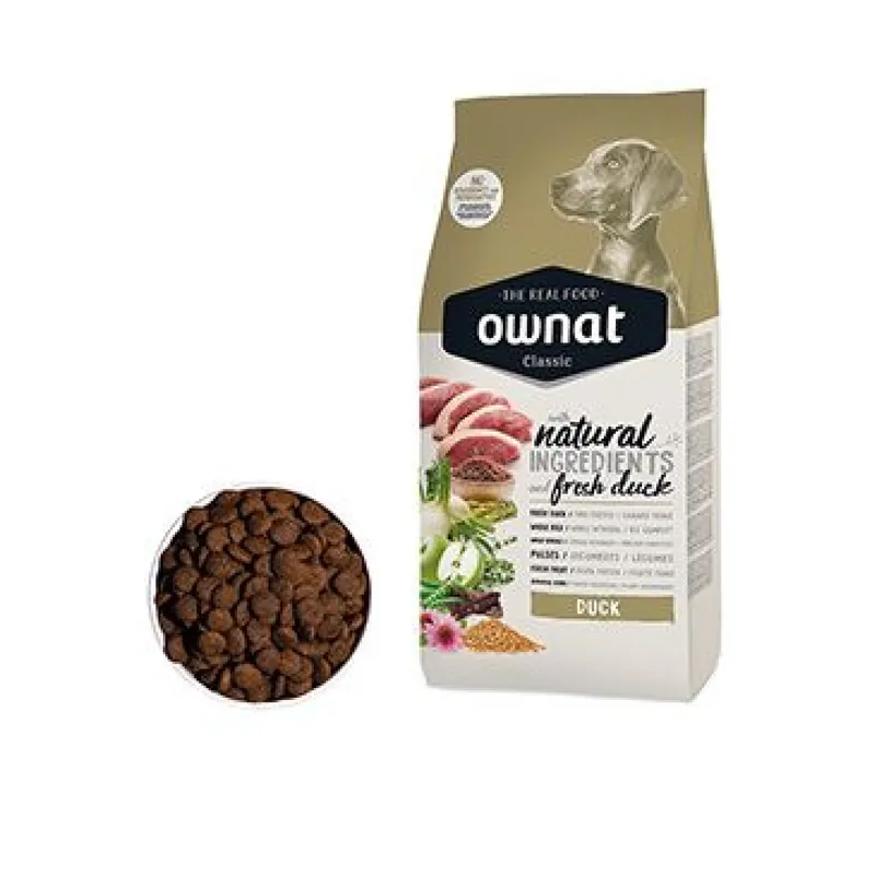 OWNAT CLASSIC DOG Duck 12kg Beperkt Aanbod
