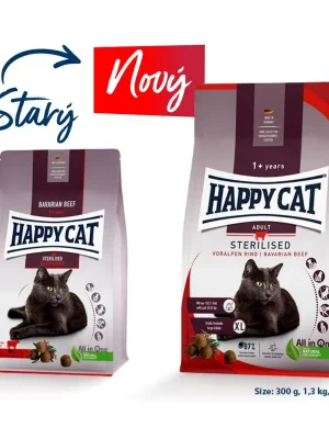 Snelle Levering Happy Cat Adult Sterilised Voralpen Rind 10 kg