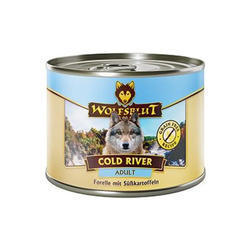 Aanbieding Wolfsblut Dog Adult Cold River konz. 200g