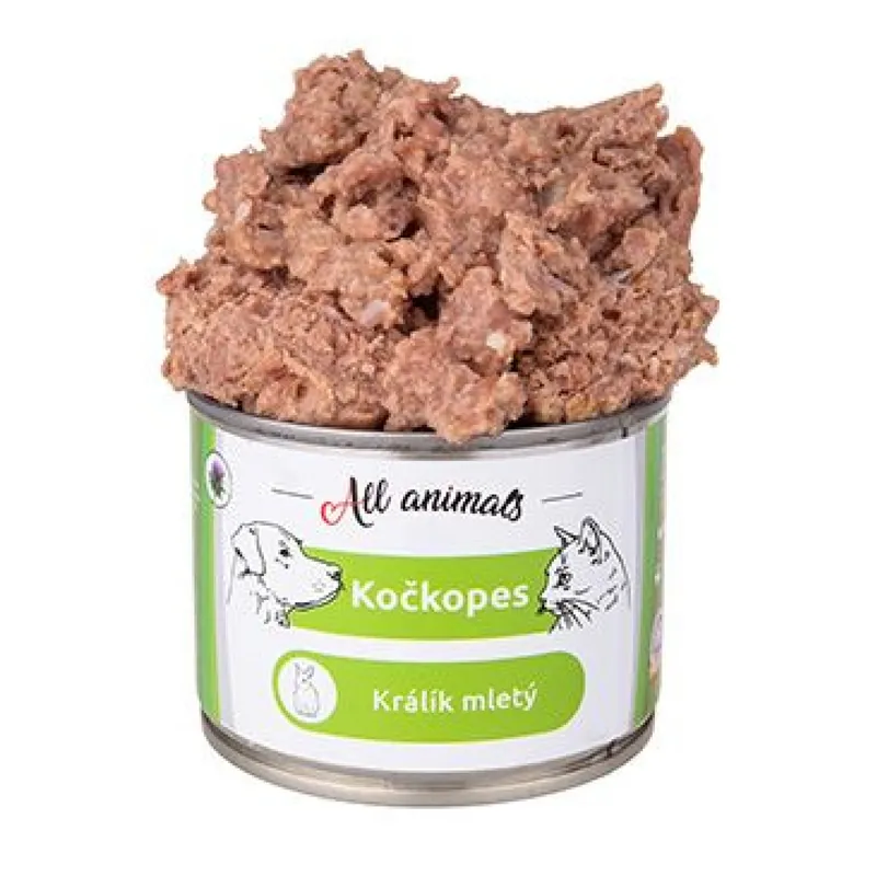 All Animals kočkopes Králík mletý 200g Uitverkoop