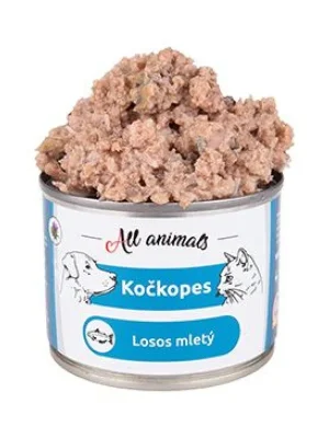 Dagaanbieding All Animals kočkopes Losos mletý 200g