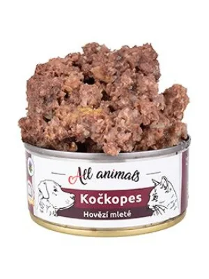 All Animals kočkopes Hovězí mleté 100g Uitverkoop