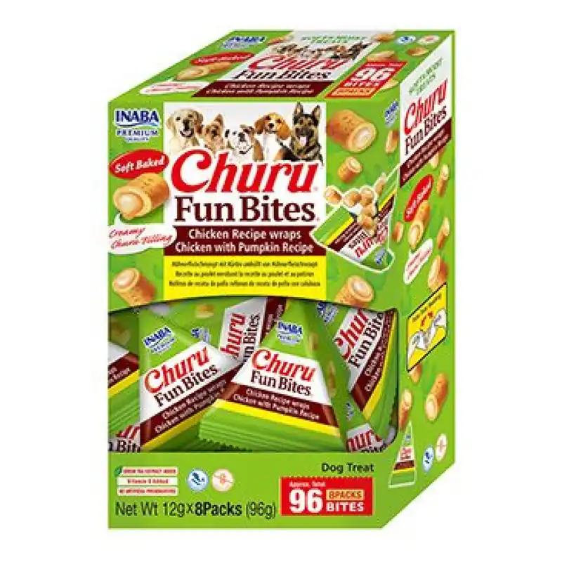 Churu Dog BOX Fun Bites Chicken wraps Chick&Pumpk8x12g Veilige Betaling