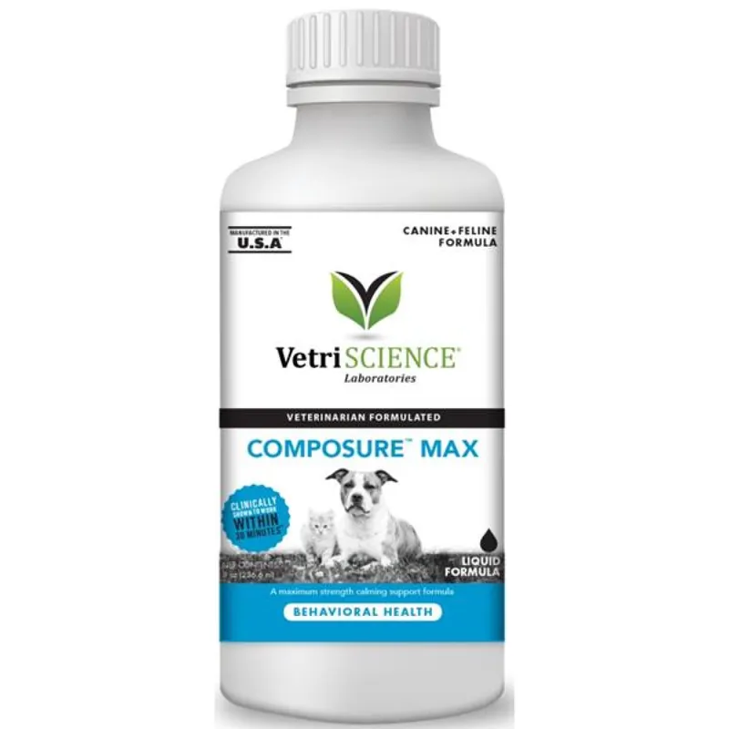 Hoge Kwaliteit VetriScience Composure MAX liquid pro psy a kočky 236,6 ml - na uklidnění