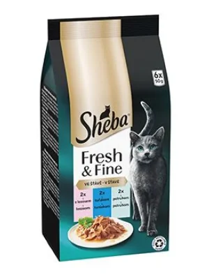 Sheba kapsa Fresh&Fine mix losos,tuňák,pstruh 6x50g Shop Nu