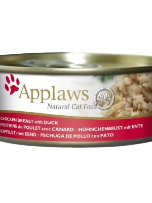 Applaws konzerva Cat Kuřecí prsa s kachnou 156g DMT 08/26 Seizoensaanbieding