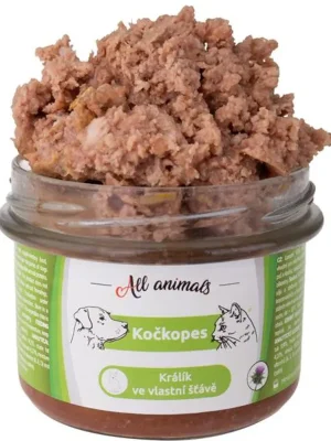 Koop Online ALL ANIMALS Kočkopes sklo Králík ve vl. šťávě 200g