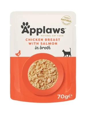Shop Nu Applaws kapsička Cat Kuřecí prsa s lososem 70g