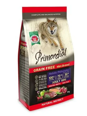 Shop Nu Primordial Dog GF Mini Adult Trout&Duck 6kg