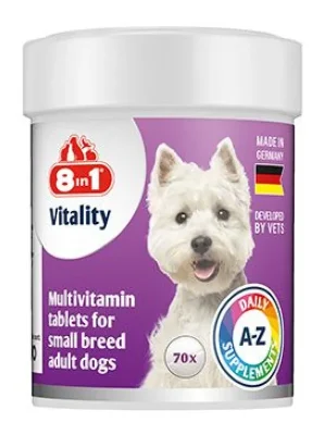 Vitality Multivitamin 8in1 for Small Breeds 70tbl Weekendaanbieding