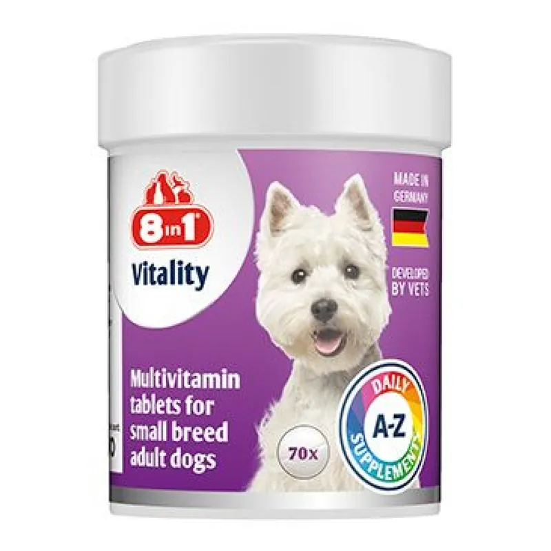 Vitality Multivitamin 8in1 for Small Breeds 70tbl Weekendaanbieding