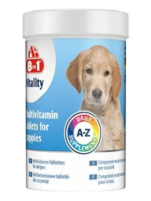 Vitality Multivitamin 8in1 for Puppies 100tbl Alleen Vandaag
