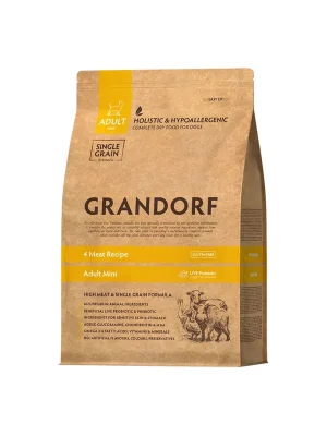 Tijdelijk Beschikbaar Grandorf granule pro psy Adult Mini - 4 druhy masa 1kg