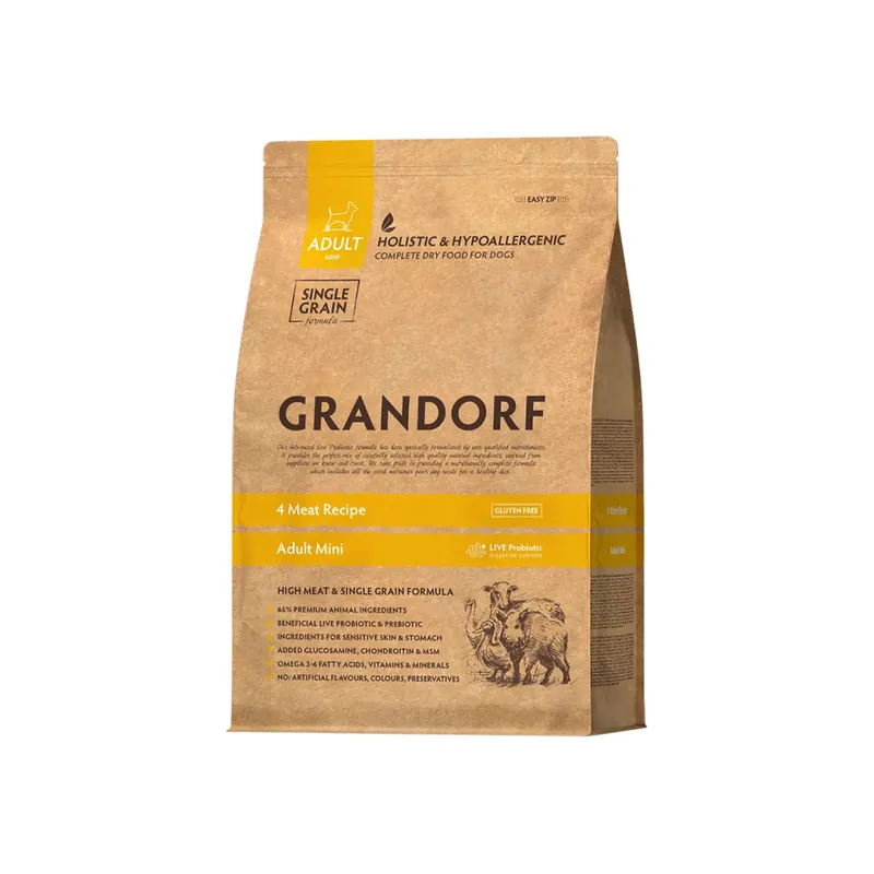 Tijdelijk Beschikbaar Grandorf granule pro psy Adult Mini - 4 druhy masa 1kg