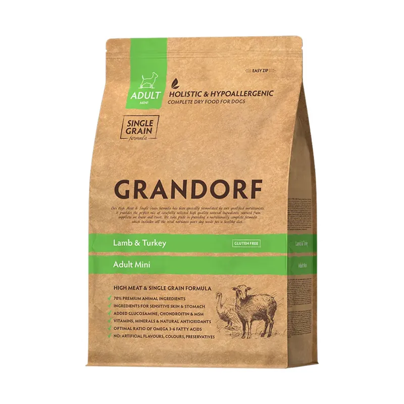 Beste Prijs Grandorf granule pro psy Adult Mini - Jehně a krocan 8kg