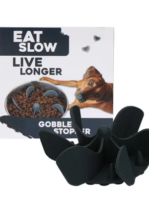 Eat Slow Live Longer zpomalovací Spirála do misky šedá M Populair