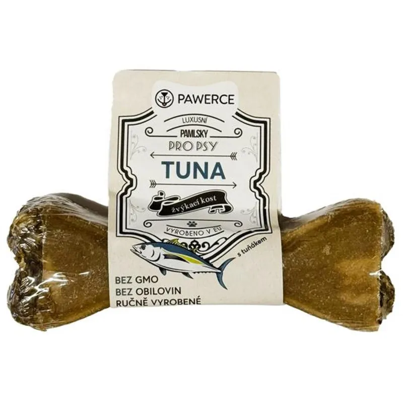 Pawerce žvýkací kost plněná tuňák 12cm Shop Nu