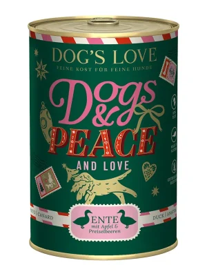 Snelle Levering Dog‘s Love konzerva LIMITED zimní edice Kachna 400g
