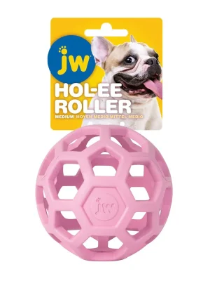 Express Levering JW Hol-EE děrovaný míč 11cm Medium - růžový