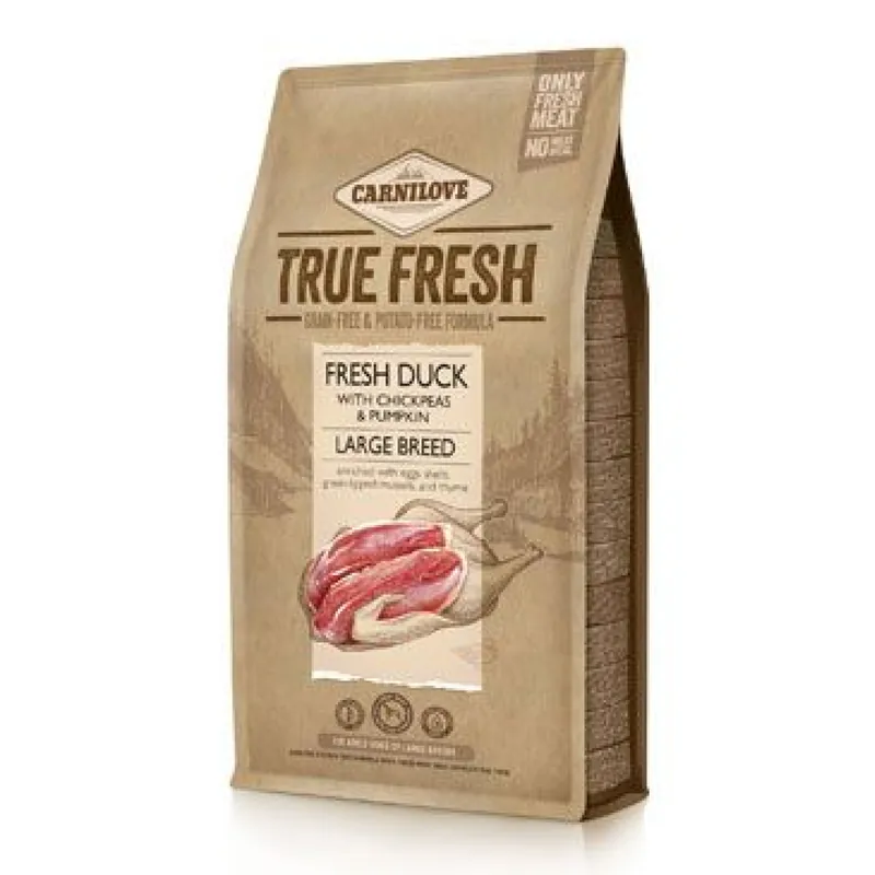 Carnilove Dog True Fresh Duck Large Breed 11,4 kg (natržený pytel-chybí hrstička) Meest Verkocht