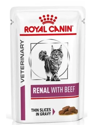 Alleen Vandaag Royal Canin VD Cat kaps. Renal with beef 12 x 85 g