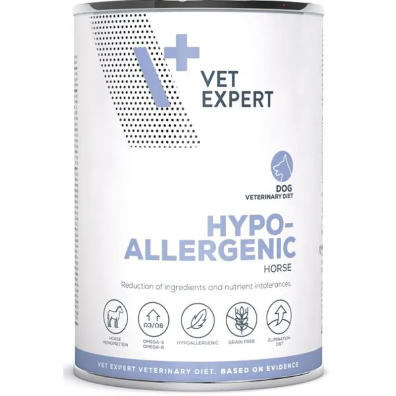 Lage Kosten VetExpert VD 4T Hypoallergenic Horse Dog konzerva 400g