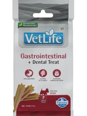 Alleen Vandaag Vet Life Dog Dental Snack Gastrointestinal Adult Mini 60 g