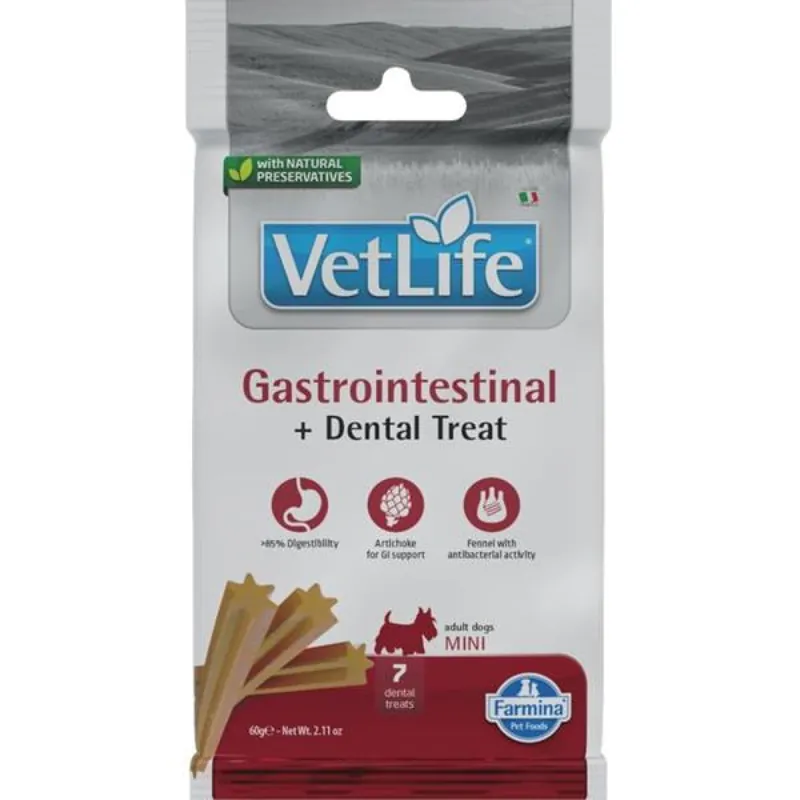 Alleen Vandaag Vet Life Dog Dental Snack Gastrointestinal Adult Mini 60 g
