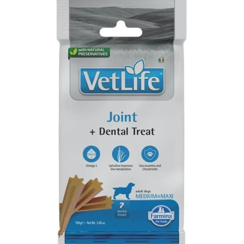 Hete Deal Vet Life Dog Dental Snack Joint Adult Medium & Maxi 100 g