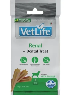 Superprijs Vet Life Dog Dental Snack Renal Adult Medium & Maxi 100 g