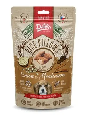 Dafiko plněné polštářky pro psy moučný červ/cibule 80g Hete Deal