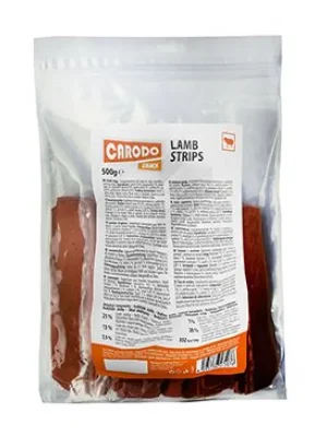 Koop Vandaag CARODO Dog poch. Jehněčí proužky 500g
